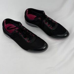 Black Pink truFLEX Lifestyle Walking Sneakers Lace-Up Sz 9.5 Rockport 💗🖤